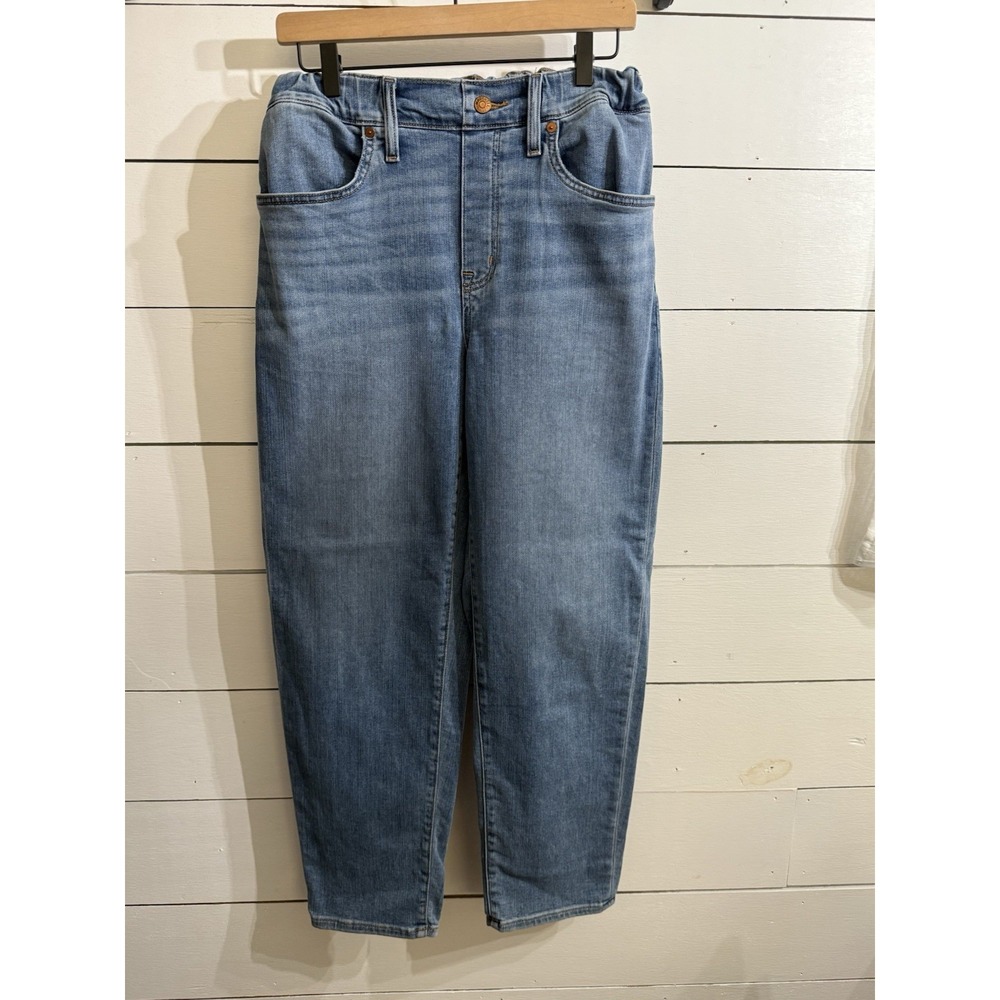 Madewell Jeans Pull On Elastic Waist Keefe Wash Size 26 Boho Slouchy Casual